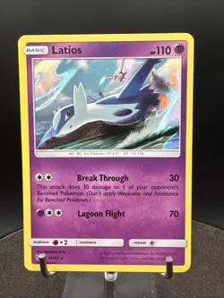 Latios 41/73 Holo Rare Shining Legends Pokemon Card - Image 1