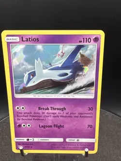 Latios 41/73 Holo Rare Shining Legends Pokemon Card - Image 2