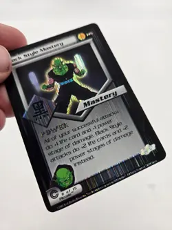 DBZ Dragon Ball Z FOIL Black Style Mastery 145 CCG Unlimited Trunks Saga Card - Image 2