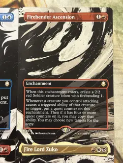 MTG Avatar Borderless Lot Firelord Zuko Ascension Last Agni Kai Full Art - NM 🔥 - Image 3