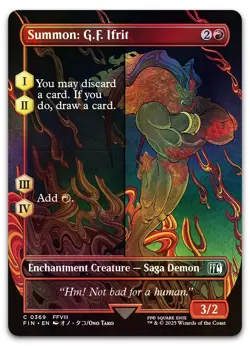 Summon: G.F. Ifrit (Borderless) #369 (Foil) (NM) Final Fantasy FIN Magic MTG - Image 1