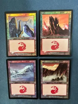 MTG 20X JAPANESE FOIL 7TH EDITION BASIC LANDS SET~FOREST PLAINS ISLAND SWAMP MOU - Image 2