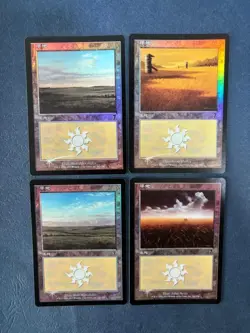 MTG 20X JAPANESE FOIL 7TH EDITION BASIC LANDS SET~FOREST PLAINS ISLAND SWAMP MOU - Image 4