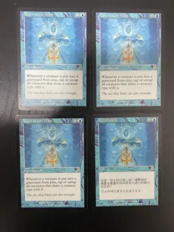 MTG 4X SCOURGE FACES OF THE PAST ENGLISH + CHINESE MAGIC THE GATHERING BLUE RARE - Image 1