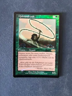 MTG GERMAN FOIL PLANESHIFT QUIRION DRYAD MAGIC THE GATHERING RARE CREATURE GREEN - Image 1