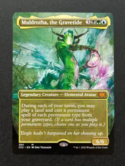 MTG Double Masters 2022 Muldrotha, The Gravetide Borderless Mythic Non-Foil #384 - Image 1
