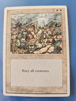 Wrath of God x1 MTG 4th Fourth Edition 1x Magic LP - Image 1