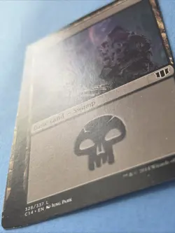 MTG MISPRINTS Swamp Miscut Error Twisted Square Corners - Image 2