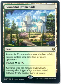 MTG Bountiful Promenade Commander Legends: Battle for Baldur's Gate 348/361 NM - Image 1