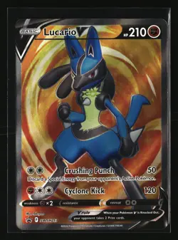 Pokemon LUCARIO V SWSH213 Full Art Ultra Rare (Sword Shield Promo) NM/Near Mint - Image 1