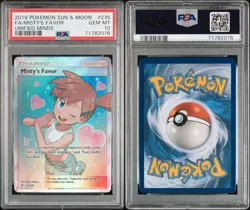 Pokemon 2019 Sun/moon Unified Minds #235/236 Misty's Favor FA English PSA 10 - Image 3