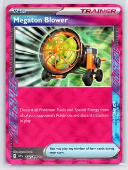 Pokemon NM Holo Megaton Blower 182/191 ACE SPEC Rare SV08: Surging Sparks - Image 1