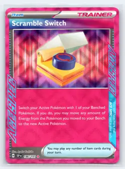 Pokemon NM Holo Scramble Switch 186/191 ACE SPEC Rare SV08: Surging Sparks - Image 1