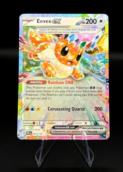 Eevee ex - 075/131 - Double Rare NM, English Pokemon Prismatic Evolutions - Image 1