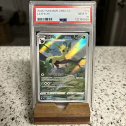 2025 POKEMON SIMPLIFIED CHINESE CBB2 C-GEM PACK VOL 2 #15 LEAFEON PSA 10 - Image 1