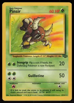 Pinsir 25/64 Rare Jungle Unlimited Pokemon - Image 1