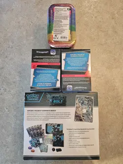 Pokemon Black Bolt ETB and Booster Bundles and acended hero tin - Image 2