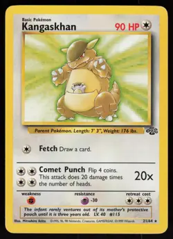 Kangaskhan 21/64 Rare Jungle Unlimited Pokemon - Image 1