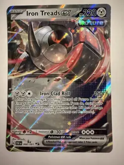 Iron Treads ex - 066/091 Paldean Fates Double Rare Pokemon - NM - Image 1