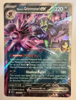 Marnie's Grimmsnarl ex 136/182 Sv10: Destined Rivals Holo Promo Pokemon - Image 1