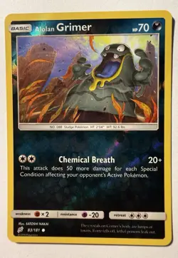 Alolan Grimer 83/181 - SM Team Up Reverse Holo LP Pokemon TCG - Image 1