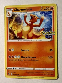 Charmeleon 009/078 Uncommon Regular Pokemon GO - Image 1