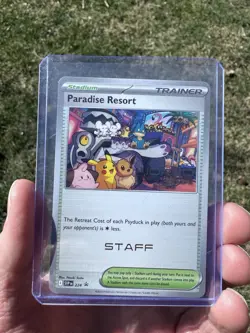 Pokemon World Championship 2025 STAFF Paradise Resort SVP 224 Anaheim Promo NM - Image 1