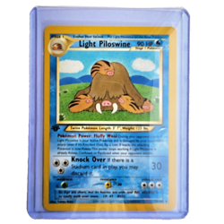 Light Piloswine 26/105 Pokemon TCG 1st Edition Neo Destiny NM Vintage 2002 Card - Image 1