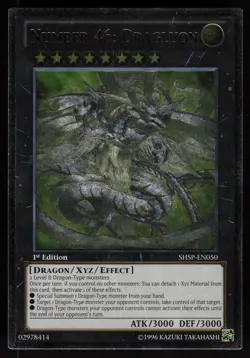 Number 46: Dragluon (UTR) SHSP-EN050 SHSP Ultimate Rare 1st Edition Yu-Gi-Oh - Image 1
