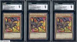 Lot of (3) Yu-Gi-Oh! MP24 Prismatic SR 1st Edition Red-Eyes Black Dragon CGC 9 - Image 1