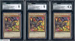 Lot of (3) Yu-Gi-Oh! MP24 Prismatic SR 1st Edition Red-Eyes Black Dragon CGC 9.5 - Image 1