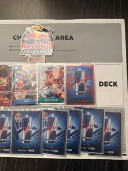Red Bull x One Piece – Double Don!! Set (10 Foil Red Bull Don + Luffy Promo) 🔥! - Image 3