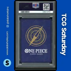 2025 ONE PIECE CARRYING ON HIS WILL #OP13-110 STUSSY ALTERNATE ART PSA 10 - Image 2