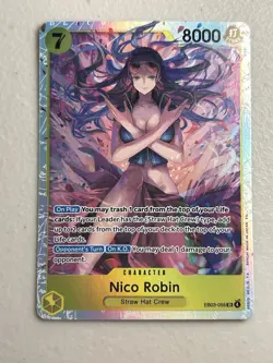 One Piece Heroines Edition English Nico Robin EB03-055 SR NM - Image 1