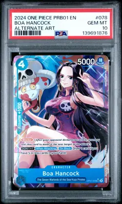 2024 ONE PIECE PRB01-PREMIUM BOOSTER ALTERNATE ART #078 BOA HANCOCK PSA 10 - Image 1
