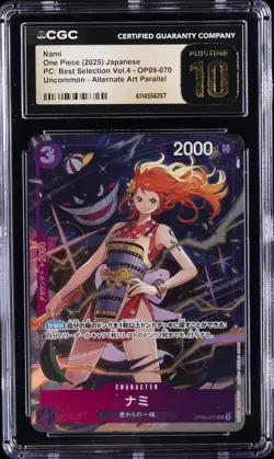 2025 ONE PIECE JAPANESE PC: ALTERNATE ART #OP09-070 NAMI CGC 10 PRISTINE - Image 1