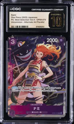 2025 ONE PIECE JAPANESE PC: ALTERNATE ART #OP09-070 NAMI CGC 10 PRISTINE - Image 1