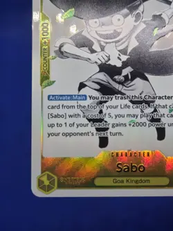 One Piece Ultra Deck: The Three Brothers Sabo ST13-007 Parallel Alternate Art NM - Image 5