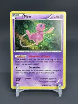 Mew Holo 29/124 Fates Collide XY Pokemon Card - Image 1