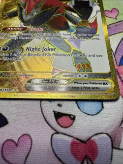 Pokemon TCG Journey Together N's Zoroark EX Holo Ultra Rare Card 189/159 - Image 3