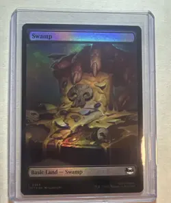 ~ Swamp (0255) ~ NM Foil ~ Teenage Mutant Ninja Turtles ~ MTG ~ - Image 1