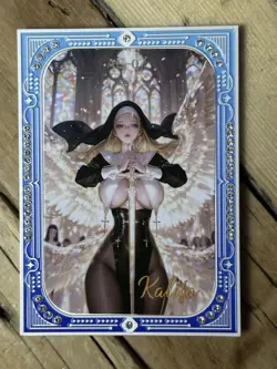 One Piece CCG Goddess Kalifa Metal Card - Nun Angel Sword Warrior /29 - Image 1