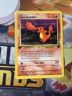 Charmander - 50/82 - Pokemon Team Rocket 1st Edition Card MP - Image 1