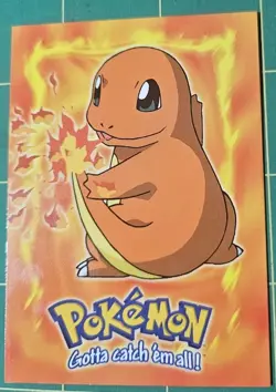 Topps Charmander E4 TV Blue Logo Near Mint! Ultra Rare Pokemon Card - Image 1