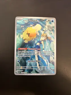 Misty's Psyduck 193/182 Illustration Rare 2025 Destined Rivals Pokemon Card NM - Image 1