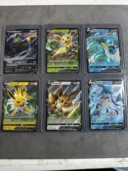 Eeveelution V SWSH Promos - 6 Card Set - Black Star Promo LP - Pokemon - Image 1