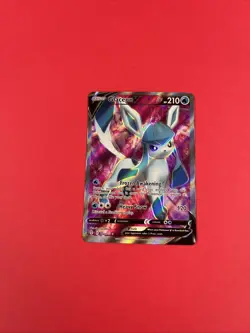 Pokemon TCG Glaceon v Full Art Holo Ultra Rare Card Evolving Skies Near Mint - Image 1