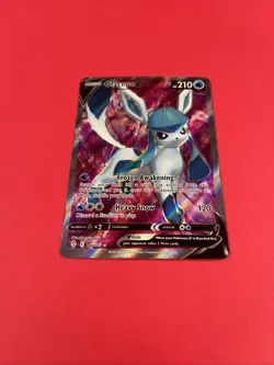 Pokemon TCG Glaceon v Full Art Holo Ultra Rare Card Evolving Skies Near Mint - Image 2