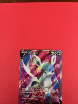 Pokemon TCG Glaceon v Full Art Holo Ultra Rare Card Evolving Skies Near Mint - Image 3