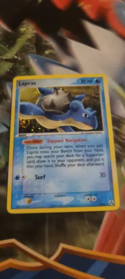 Pokemon TCG - Lapras (W/SWIRL!) EX Legend Maker 8/92 Holo Foil Rare Card - Image 1